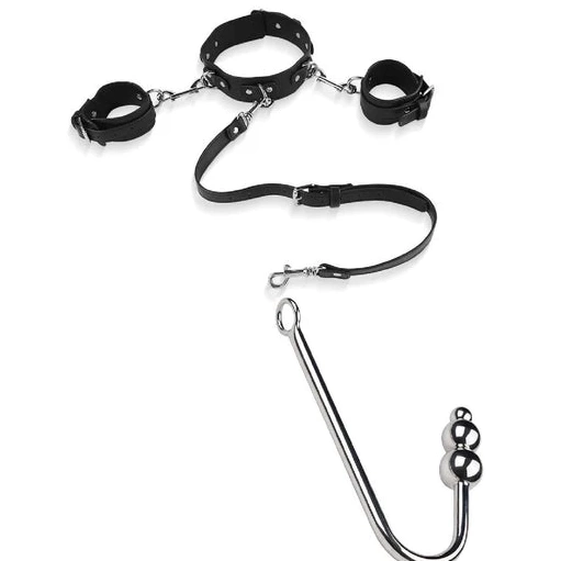and Anal Beaded Elegant Cuffs Collar Hook 5334 with 0624